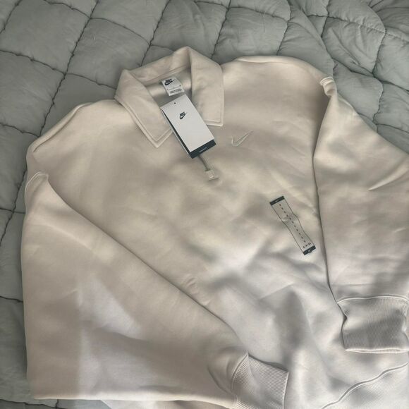 Nike Tan New With Tags Oversized Quarter Zip Small - Picture 1 of 6
